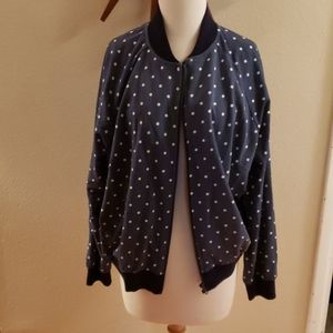 ModCloth Polkadot Bomber Jacket  1X